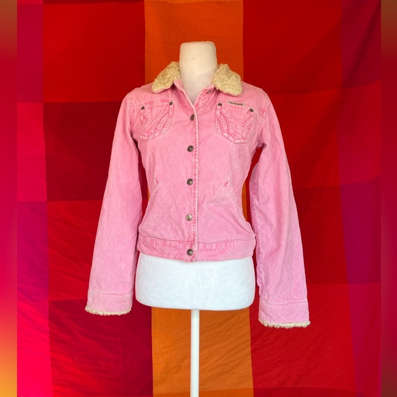roxy girl jeans pink corduroy jacket - Picture 1 of 6